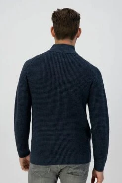 Dstrezzed Half Zip Trui Donkerblauw -Kleding Kortingswinkel 75702 3