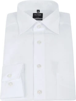 OLYMP Luxor Shirt Modern Fit Wit -Kleding Kortingswinkel 7574 6