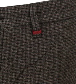 Mac Lennox Chino Bruin Geruit -Kleding Kortingswinkel 75747 5