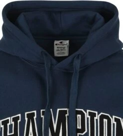 Champion Hoodie Logo Donkerblauw -Kleding Kortingswinkel 75769 2