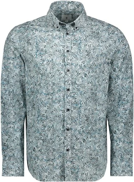 State Of Art Overhemd Print Plant Groen 3 State Of Art Overhemd Print Plant Groen