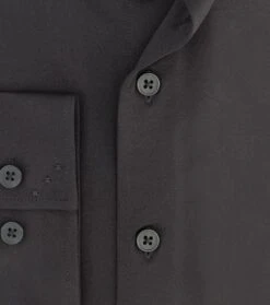 R2 Overhemd Knitted PiquÃ© Zwart -Kleding Kortingswinkel 75877 3 1