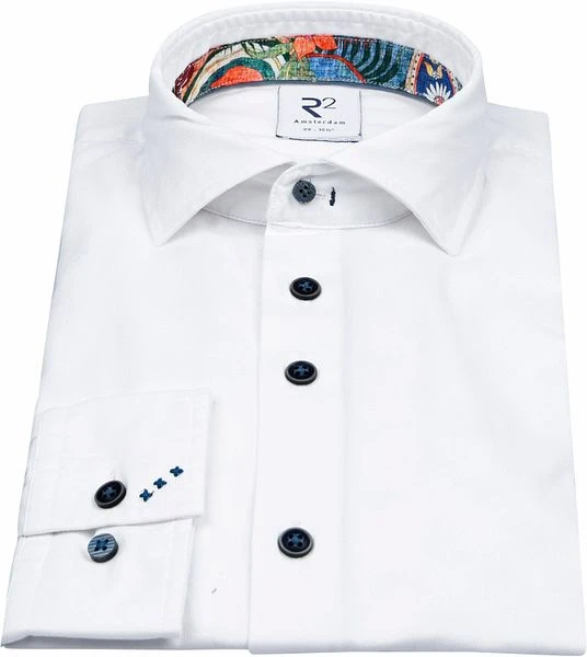 R2 Overhemd Oxford Wit 7 R2 Overhemd Oxford Wit - Afbeelding 5