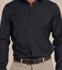 R2 Overhemd Wol Antraciet -Kleding Kortingswinkel 75881 3