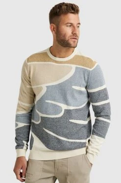 PME Legend Trui Intarsia Beige 12 PME Legend Trui Intarsia Beige -Kleding Kortingswinkel 75891 5