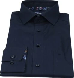Olymp Luxor Overhemd Donkerblauw 13 Olymp Luxor Overhemd Donkerblauw -Kleding Kortingswinkel 75893 3 1