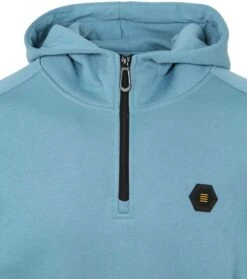 No-Excess No Excess Half Zip Hoodie Blauw -Kleding Kortingswinkel 75903 2