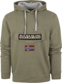 Napapijri Burgee Sweater Groen -Kleding Kortingswinkel 75905 1 1