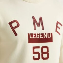 PME Legend Sweater Off-White -Kleding Kortingswinkel 75907 3