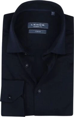 Ledub Tricot Overhemd Navy -Kleding Kortingswinkel 75914 1 1