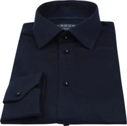Ledub Tricot Overhemd Navy -Kleding Kortingswinkel 75914 4