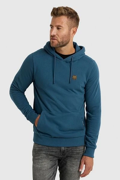 PME Legend Hoodie Brushed Blauw 7 PME Legend Hoodie Brushed Blauw - Afbeelding 5