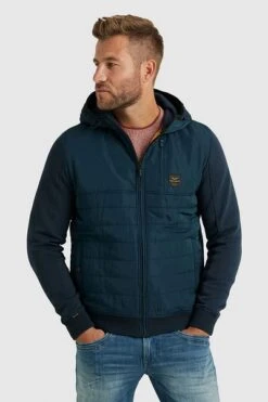 PME Legend Padded Zip Jas Blauw -Kleding Kortingswinkel 75919 5