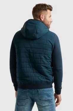 PME Legend Padded Zip Jas Blauw -Kleding Kortingswinkel 75919 6