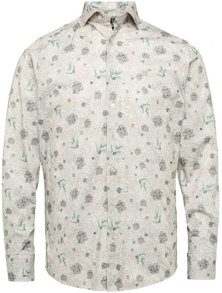 Vanguard Overhemd Bloemen Beige 7 Vanguard Overhemd Bloemen Beige - Afbeelding 5