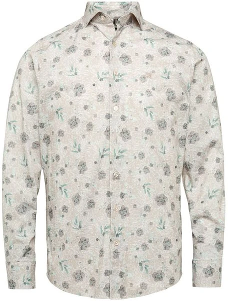 Vanguard Overhemd Bloemen Beige 3 Vanguard Overhemd Bloemen Beige