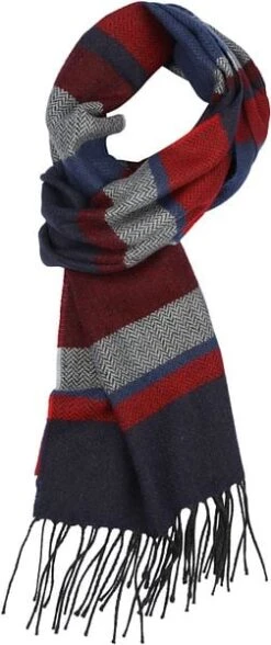 Suitable Heren Sjaal Blauw Rood -Kleding Kortingswinkel 75934 1 1