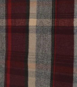 Suitable Heren Sjaal Ruit Bruin Bordeaux -Kleding Kortingswinkel 75942 2 1