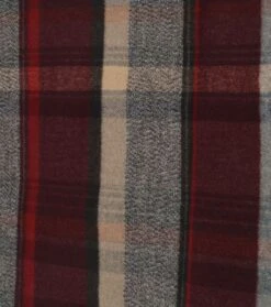 Suitable Heren Sjaal Ruit Bruin Bordeaux -Kleding Kortingswinkel 75942 2