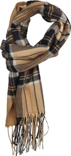 Suitable Heren Sjaal Ruit Beige -Kleding Kortingswinkel 75946 1 1