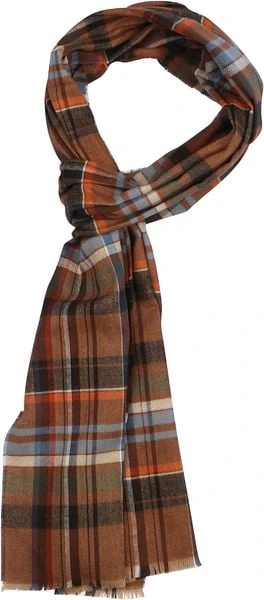 Suitable Heren Sjaal Ruit Oranje 5 Suitable Heren Sjaal Ruit Oranje - Afbeelding 3