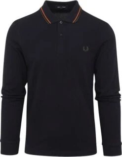 Fred Perry Donkergroen Lange Mouwen Polo -Kleding Kortingswinkel 75987 6 1