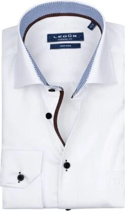 Ledub Overhemd Non Iron Wit 12 Ledub Overhemd Non Iron Wit -Kleding Kortingswinkel 76006 7 1
