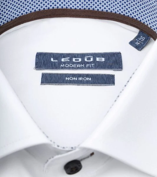 Ledub Overhemd Non Iron Wit 5 Ledub Overhemd Non Iron Wit - Afbeelding 3
