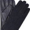 Profuomo Handschoenen Wol Navy Leer 2 Profuomo Handschoenen Wol Navy Leer -Kleding Kortingswinkel 76044 1