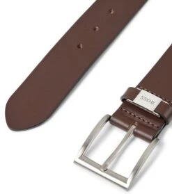 Hugo Boss Riem Leer Donkerbruin -Kleding Kortingswinkel 76054 2 1