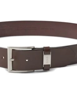 Hugo Boss Riem Leer Donkerbruin -Kleding Kortingswinkel 76054 3 1