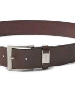 Hugo Boss Riem Leer Donkerbruin -Kleding Kortingswinkel 76054 3