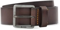 Hugo Boss Riem Leer Donkerbruin 11 Hugo Boss Riem Leer Donkerbruin -Kleding Kortingswinkel 76058 1 1