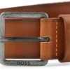 Hugo Boss Riem Leer Bruin