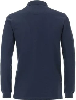 Casa Moda Longsleeve Polo Blauw -Kleding Kortingswinkel 76075 5 1