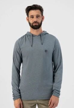 Dstrezzed Hoodie Heavy Slub Grijsblauw -Kleding Kortingswinkel 76090 2 1