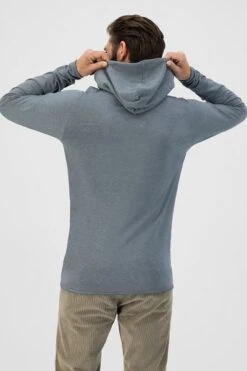 Dstrezzed Hoodie Heavy Slub Grijsblauw -Kleding Kortingswinkel 76090 4