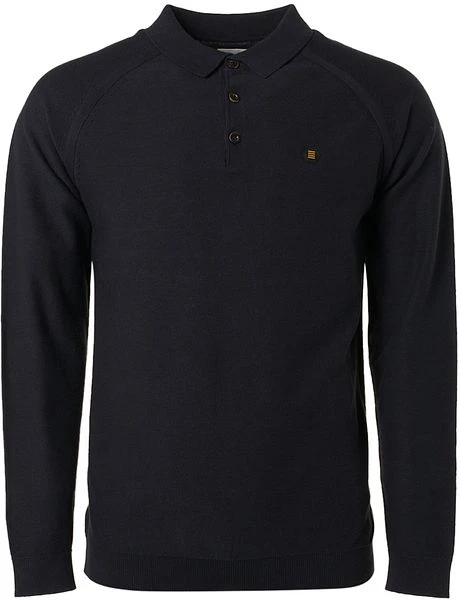 No-Excess No Excess LS Polo Solid Navy 3 No-Excess No Excess LS Polo Solid Navy