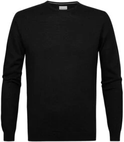 Profuomo Pullover Merinowol Zwart