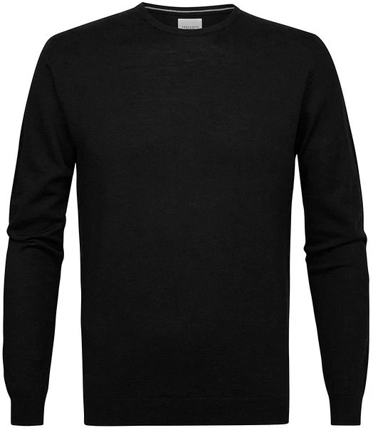 Profuomo Pullover Merinowol Zwart 3 Profuomo Pullover Merinowol Zwart