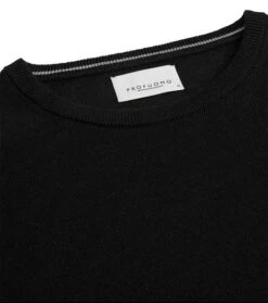 Profuomo Pullover Merinowol Zwart 9 Profuomo Pullover Merinowol Zwart -Kleding Kortingswinkel 76149 2 1