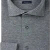 Profuomo Knitted Overhemd Melange Antraciet -Kleding Kortingswinkel 76151 1