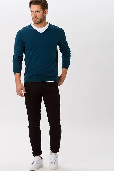 Brax Chuck Broek Zwart 4 Brax Chuck Broek Zwart - Afbeelding 2