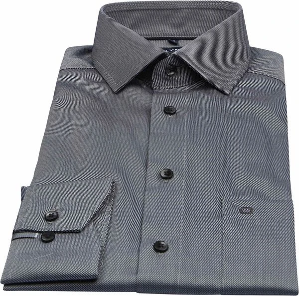Olymp Luxor Overhemd Modern-Fit Antraciet 5 Olymp Luxor Overhemd Modern-Fit Antraciet - Afbeelding 3