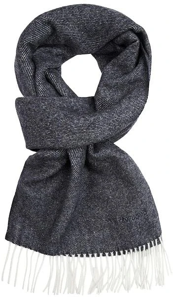 Profuomo Sjaal Lamswol Navy Blauw 5 Profuomo Sjaal Lamswol Navy Blauw - Afbeelding 3