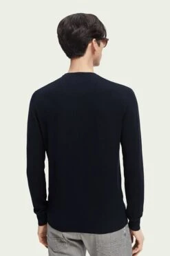 Scotch And Soda Pullover Navy Melange -Kleding Kortingswinkel 76235 6