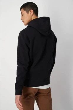 Champion Logo Hoodie Druknopen Donkerblauw -Kleding Kortingswinkel 76250 6