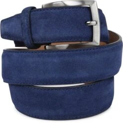 Suitable Riem Suede Royal Blauw