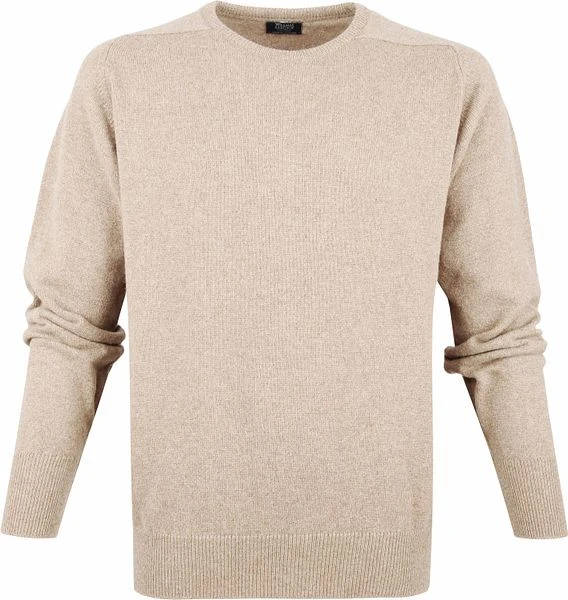 William Lockie Trui Lamswol Beige 3 William Lockie Trui Lamswol Beige