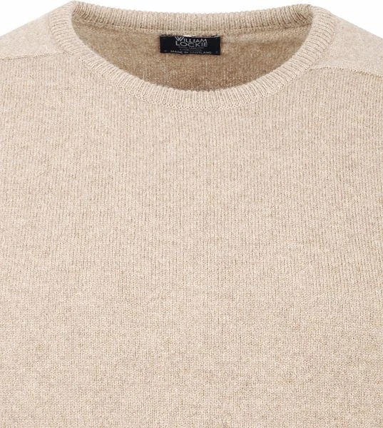 William Lockie Trui Lamswol Beige 4 William Lockie Trui Lamswol Beige - Afbeelding 2